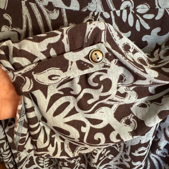 Dear Scarlett Chocolate Mint 3/4 Sleeve V Neck Tunic Top size XL - Picture 7 of 13